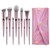 XinRunHang 10 Pcs Makeup Brushes Set Professional Synthetic Fibers Kabuki Cosmetic Brushes for Foundation Blending Blush Powder Concealers Eye Shadows with Pouch Case
