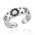 AeraVida Celestial Sky Sun Moon and Star 925 Sterling Silver Toe Ring or Pinky Ring