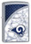 Zippo NFL La Rams Street Chrome Pocket Lighter