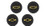 Chevy Bowtie Heavy Duty Rubber Coaster 4 pc Set