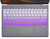 Keyboard Cover Skins Compatible with Microsoft Surface Pro 7 123 Inch 2020 2019 Released  Surface Pro 6  2018 Released  Surface Pro 5 Microsoft Surface Pro 4 Ombre Purple