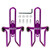 LINGMAI Bike Water Bottle Cages Basic MTB Bike Bicycle Alloy Aluminum Lightweight Water Bottle Holder Cages Brackets  2 Pack   Purple LINGMAI Bike Water Bottle Cages Basic MTB Bike Bicycle Alloy Aluminum Lightweight Water Bottle Holder Cages Brackets  2 Pack   Purple