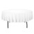 LinenTablecloth 90-Inch Round Polyester Tablecloth,  White