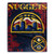 NBA Denver Nuggets  Dropdown  Raschel Throw Blanket 50  x 60