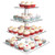 Acrylic Cupcake Display Stand 4 Tier Square Cupcake Tower Display Pastry Stand Dessert Tree Tower for Wedding Birthday Party
