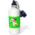 3dRose Cute Apricot Poodle Green Paw Background with Santa Hat   Sports Water Bottle 21 oz White