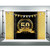 GESEN 50th Happy Birthday Backdrop for Photography 10x7ft Golden Shiny Background Black Birthday Bash Photography Backdrop for Mother Father Birthday Party Photo Studio Props LSGE1372