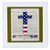 3dRose qs 22367 1 Declaration of Independence Background with Christian Cross in USA Colors Quilt Square 10 by 10 Inch
