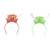BinaryABC Happy New Year Headband Tiara New Years Party FavorsLED Light up Flashing Headband2Pcs 2 Green Red