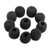 Tinksky 15pcs Small Foam Mic Windshiled Windscreen Covers for Lavalier Lapel Microphone  Black