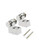 Metallor Roller String Trees String Retainer Guides Compatible with Strat Tele Style Electric Guitar Parts Replacement Pack of 2pcs with Mounting Screws Chrome