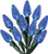 Celebrations 47827-71 C6 Led Chistmas Light Set, 50 Blue