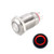 uxcell Latching Metal Push Button Switch 12mm Mounting Dia 1NO 3 6V Red LED Light