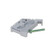 Fielect EW 35 DIN Rail Terminal Block End Stopper Mount Clips CE Certification 25Pcs Gray