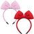 Bow Headband Bowknot Hair Bands Big Bow Halloween Hair Hoop Women Girls Bow Hairband Party Decoration Headdress Cosplay Costume Headwear Handmade Headpiece Makeup Hair Accessories 2 Pack Red Pink