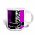 3dRose Elegant Animal Print Monogram Purple K Ceramic Mug 15 Ounce