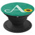 Letter A teal sunflower monogram floral initial A for girls PopSockets Grip and Stand for Phones and Tablets