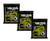 Ernie Ball 2721 Cobalt Regular Slinky Electric Guitar Strings for Maximize Output   Clarity  3 pack