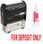 ExcelMark for Deposit ONLY Self Inking Rubber Stamp   Red Ink with 5cc Refill Ink