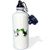 3dRose wb_200160_1 Funny Green Tre Dinosaurs Bride And Groom Wedding Art Sports Water Bottle, 21Oz, Multicolored