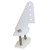 RuiLing 10pcs Airplane Standard Control Horns with M2x14 16 20mm Screws 4 Hole Pin Horns Plastic KT Rudder Angle Airplane Electric Aircraft RC DIY Parts