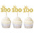 Ercadio 24 Pack Number 100 Cupcake Toppers Gold Glitter 100th Cupcake Picks Birthday Party Cake Decoration Supplies