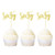 Ercadio 24 Pack Sixty Cupcake Toppers Gold Glitter Letter 60 Cupcake Picks 60th Birthday Anniversary Party Cake Decoration