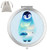 Dynippy Compact Mirror Round Silver Makeup Mirror for Purses Folding Mini Pocket Mirror Portable Hand Double Sided with 2 x 1x Magnification for Girls Woman Mother Great Gift   Cute Penguin