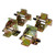 Lheng Locking Folding Table Chair Leg Self Lock Foldable Hinges Brackets Hinge 4Pcs