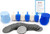 Hanukkah Dreidel Game - Game of Draydel for Chanukah - Includes 6 Blue and White Dreidels - 25 Play Coins - Dreidel Game Instructions