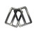 10 Pcs 126inch Metal Tri Glide Slides Buckles Kit Square Ring Slide Adjusters Buckles for Bags DIY Accessories  Black
