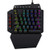 RGB Wired One Handed Mechanical Gaming Keyboard Colorful LED Backlit Professional Gaming Keyboard for GameBlue Switches Detachable Wrist Rest 44 Keys