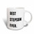 3dRose Best Grandchild Ever Letters Background Mug 11 oz Black White