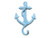 Hampton Nautical k-652-solid-light-blue Rustic Light Blue Cast Iron Anchor Hook 5" - Cast Iron Decoration - Antique Vintage Cast Iron