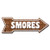 SignMission Smores Arrow Plastic Sign 18  Wide