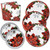 Christmas Plates and Napkins Set serves 50 includes 50 Paper Dinner Plates 50 Dessert Plates and 100 Luncheon Napkins for Christmas Party Holiday Disposable Dinnerware Tableware Pack Made in USA