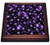 3dRose Glitter Stars Purple Trivet with Ceramic Tile 8 by 8  Brown