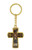 Cross Key Chains Gold Tone Catholic Saint Benedict Religious 4 3 8 Inch