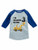 Tstars Construction Party 3rd Birthday Gift 3 4 Sleeve Baseball Jersey Toddler Shirt Blue 3T