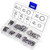 AuSL Stainless Steel Internal Tooth Lock Washers M3 M4 M5 M6 M8 M10 M12 270PCS Gasket Washers Assortment Kit
