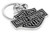 Harley Davidson Black Bar   Shield Key Chain HDKD14