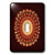 3dRose lsp 31688 1 Harvest orange floral mandala on burnt sienna background Toggle Switch Multi Color