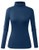 Herou Turtle Neck Top Stretch Pullover for Women Beja Blue Medium