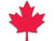 American Vinyl Large Red Maple Leaf Shaped Sticker  Canadian Decal Canada