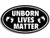American Vinyl Oval Unborn Lives Matter Sticker  Anti Abortion pro Life Christian Baby