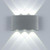 LED Aluminum Waterproof Wall Sconce 12W Outdoor Lighting Modern Wall Lamp up and Down Cool White Light Decor Exterior Light fixtures for Porch Patio Outlet Garage