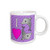 3dRose I Love Dolphins Purple Ceramic Mug 15 Ounce