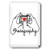 3dRose lsp 37766 1 I love photography on white background Single Toggle Switch