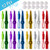 ATROPOS 12 Pcs Multicolor Metal Kazoos Musical Instruments Flutes With 12 Pcs Kazoo Flute Diaphragms Good Companion for GuitarUkulele Violin Piano for Kids Music Lovers