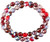 Jablonex Czech Fire Polish Vineyard Round Glass Beads  50 Pack  8mm Red Purple